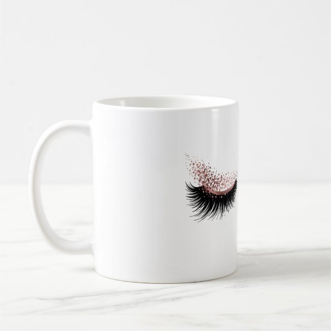 Lash Beauty Makeup Girl Lash Extension Ro Mugg (Vänster)