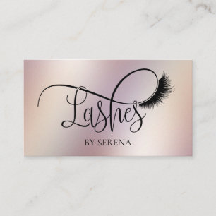 Lash Beauty Makeup Girl Lash Holography Foil Visitkort