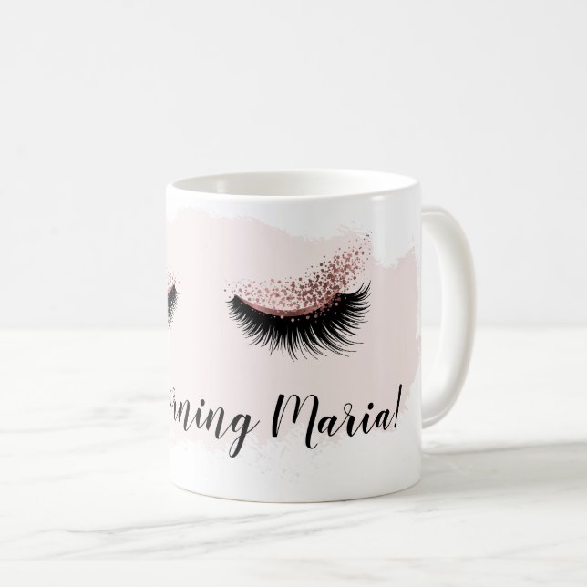 Lash Beauty Makeup Lash Extension Ro Coffee Kaffemugg (Framsida höger)