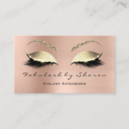 Lash, Beauty Studio, Snapchat, Instagram Rosa FB Visitkort