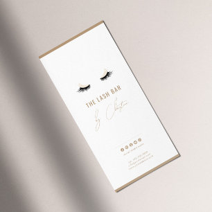 Lash Brow Bar Business Prissättningsguide Skönhets Reklamkort