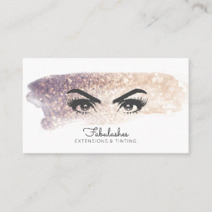 Lash Brows Expert Glitter Brushstroke Visitkort