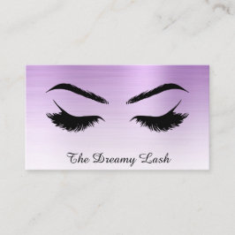 *~* Lash Brows Extensions QR Metall VIOLET Visitkort