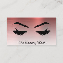 *~* Lash Brows Extensions QR Metallic COPPER Visitkort