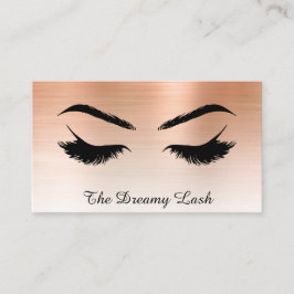 *~* Lash Brows Extensions QR Metallic RO GULD Visitkort