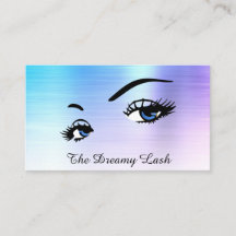 *~* Lash Brows Extensions QR Ombre Blue Glitter