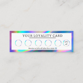 Lash Brows HoloGrapics Loyality Card Mini Visitkort