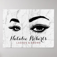 Lash & Brows Makeup Artist Beauty Salon Marble