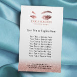 Lash Brows Makeup Artist Ro Guld Beauty Salon Flygblad<br><div class="desc">Ballongbröd och brows Makeup Artist Ro Guld Beauty Salon Brochures.</div>