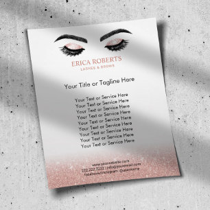 Lash Brows Makeup Artist Ro Guld Beauty Salon Flygblad