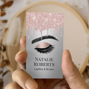 Lash Brows Makeup Artist Ro Guld Drives Silver Visitkort