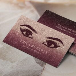 Lash & Brows Makeup Artist Ro Guld Ombre Visitkort
