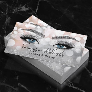Lash & Brows Makeup Artist Silver Beauty Salon Visitkort