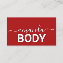 Lash Brows Makeup Logotyp Minimalism Red Visitkort