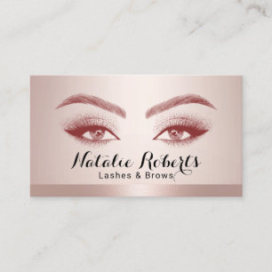 Lash & Brows Microblading Ro Guld Gräns Visitkort
