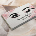 Lash Brows Wink Öga Vintage Blommigt  Beauty Salon Visitkort<br><div class="desc">Vintagen Lash & Brows Wink Öga Black Script  Stippling Blommigt Lash Extension Affärskorts.</div>