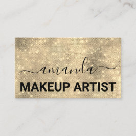 Lash Care Makeup Logotyp Abstrakt Guld Spark Visitkort