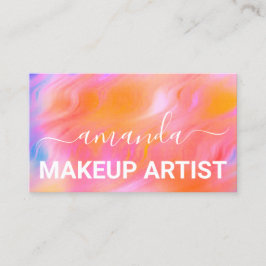 Lash Care Makeup-Logotyp - målad holograf Visitkort