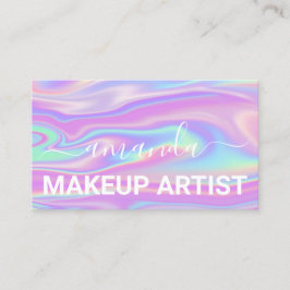 Lash Care Makeup-Logotyp Paskriven Holografisk bil Visitkort