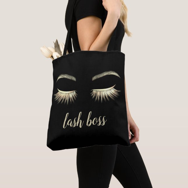 Lash Chef Guld Eyelash Extensions Beauty Salon Tygkasse (Närbild)