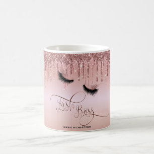 Lash Chef Makeup Eyebrow Öga Lash Drickning Guld Kaffemugg