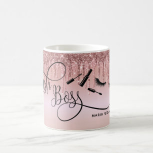 Lash Chef Makeup Eyebrow Öga Lash Drickning Guld Kaffemugg