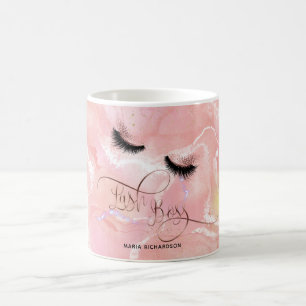 Lash Chef Makeup Eyebrow Öga Lash Drickning Guld Kaffemugg