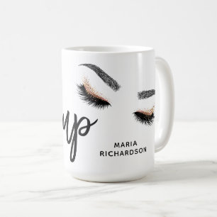 Lash Chef Makeup Eyebrow Öga Lash Ro Guld Kaffemugg