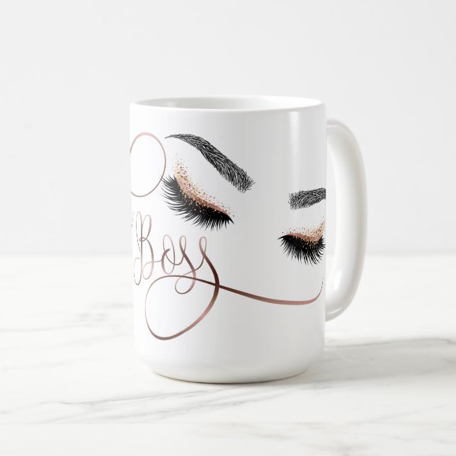 Lash Chef Makeup Eyebrow Öga Lash Ro Guld Kaffemugg (Framsida höger)