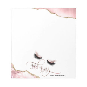 Lash Chef Makeup Eyebrow Ögon lider av rosa Anteckningsblock
