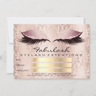 Lash Damask Rosa Makeup Artist Certificate Gift