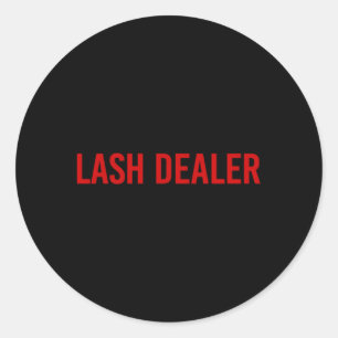 Lash Dealer Lash Eyelash Lash Tech Runt Klistermärke