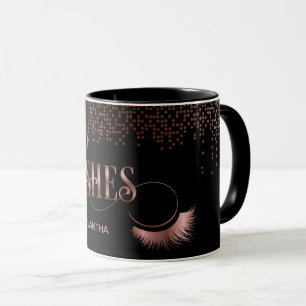 Lash-droppning Ro Guld typography Makeup Artist Mugg