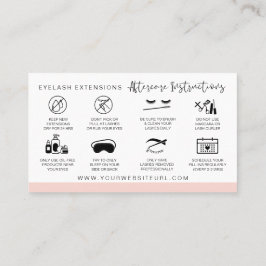 Lash-efterbehandlingsinstruktioner Lägg till din L Visitkort