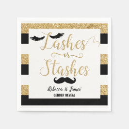 Lash eller Stash-Gender Visa babyskor Guld Pappersservett