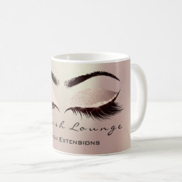 Lash Exention Beauty Studio Öga Glitter Kaffemugg