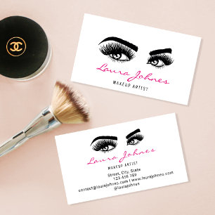 Lash Extension BeSnygg, lång lash Makeup-artist Visitkort