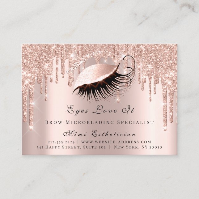Lash Extension Efterhand Instruction Spark Ro Tidsbeställning Kort (Framsida)