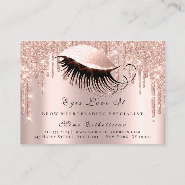 Lash Extension Efterhand Instruction Spark Ro Tidsbeställning Kort (Framsida)