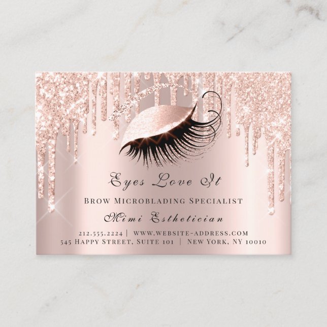 Lash Extension Efterhand Instruction Spark Ro Tidsbeställning Kort (Framsida)