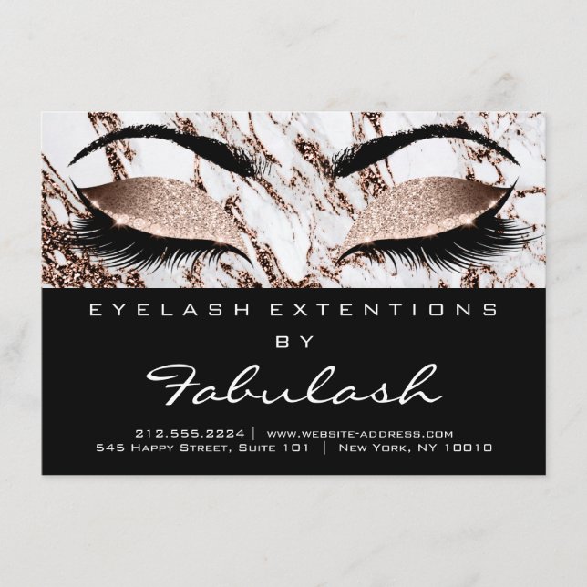 Lash Extension Efterhandsinstruktioner Kopparmarkö (Framsida)