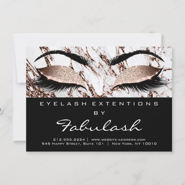 Lash Extension Efterhandsinstruktioner Kopparmarkö (Framsida)