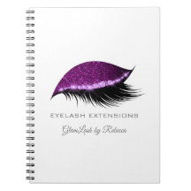 Lash Extension Lila Silver Makeup Glitter