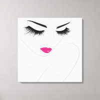 Lash Extension Line-konst för kvinnligt Ansikte