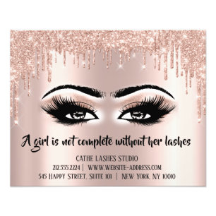 Lash Extension Makeup Artist Brows Ro-drivrutiner Fototryck