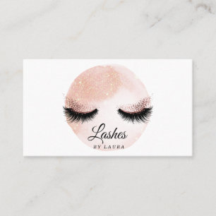 Lash Extension Makeup Artist Rosa Visitkort