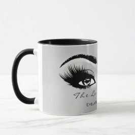 Lash Extension Makeup Artist Studio Silver Grått Mugg