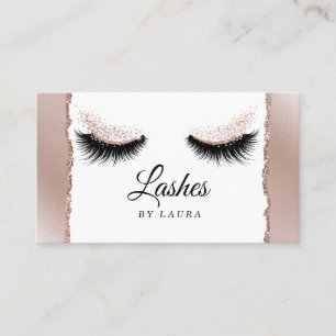 Lash Extension Makeup Artist Torn papper Visitkort