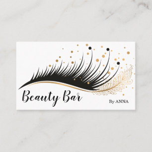 Lash Extension Makeup Feather Beauty Salon Visitkort