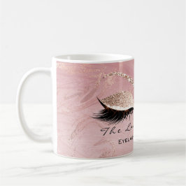 Lash Extension Makeup Studio Rosa Molten Glitter Kaffemugg